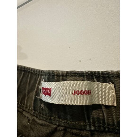 Levi's Boys Size 6 Slim Fit Stretch Jogger Pants Green Camp Camo Outdoor School - Picture 5 of 10